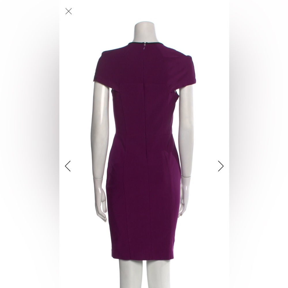Yigal Azrouel Vintage Purple and Black Sheath Dress, Size Medium - Picture 2 of 11